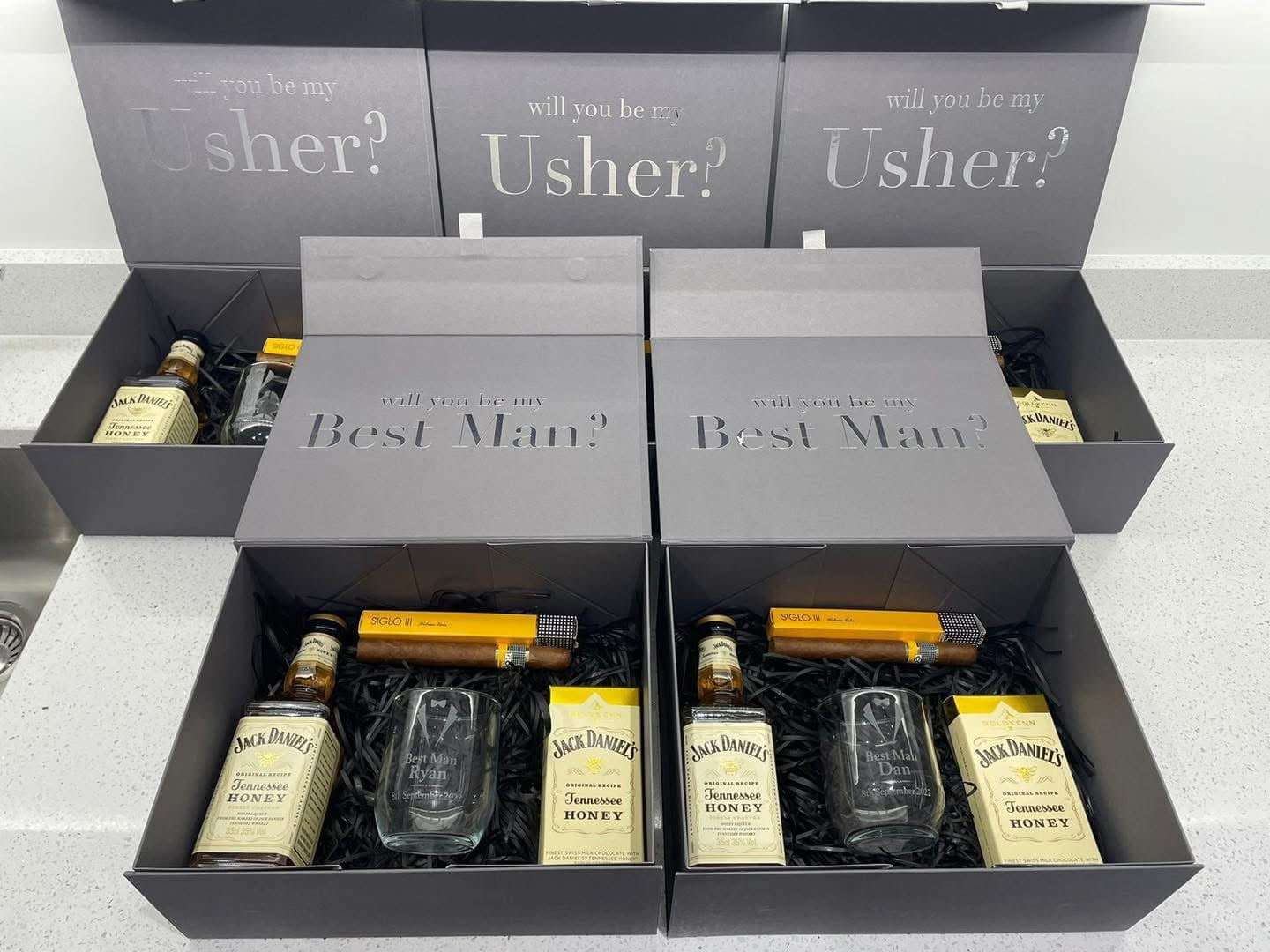 Grooms Proposal Gift Box, content not included - All bits printed