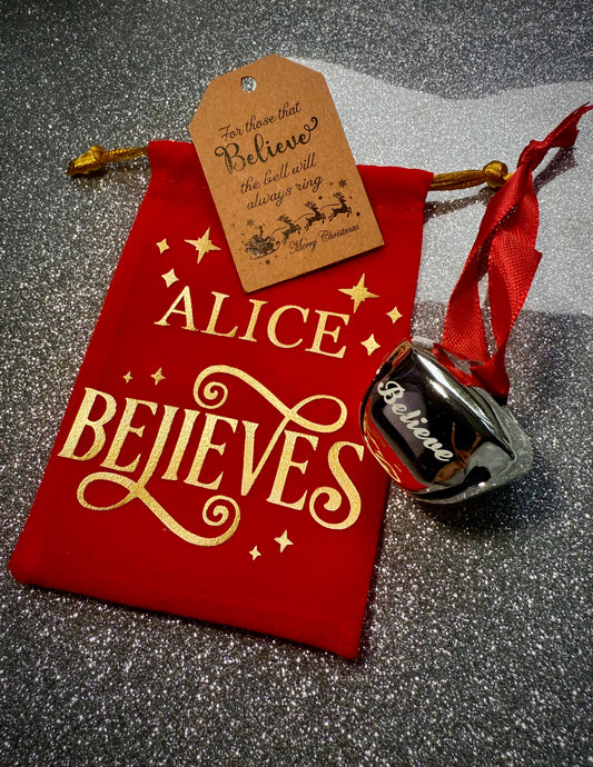 Personalised Believers Bell with Custom Pouch