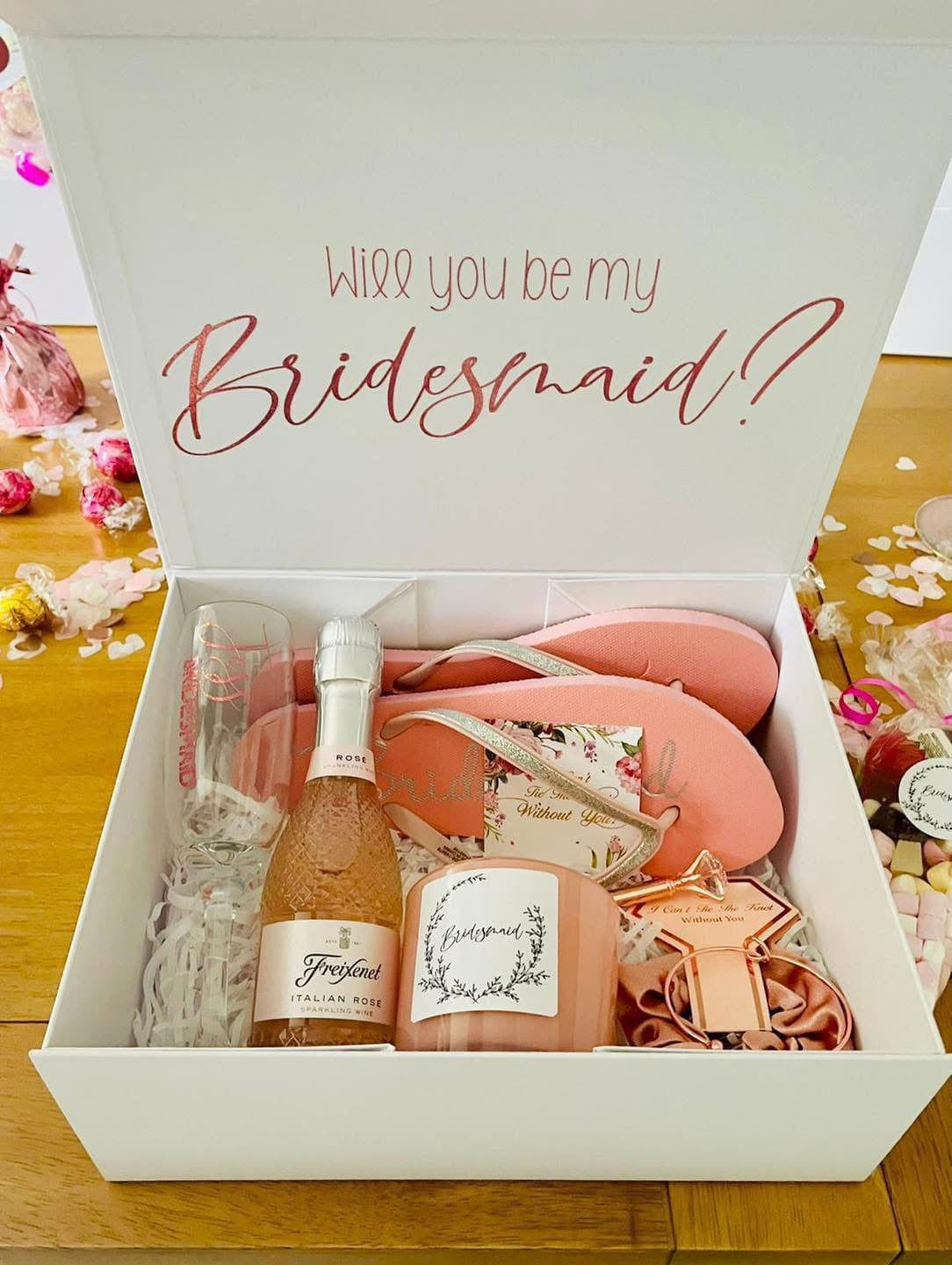 Bridesmaid Proposal Gift Box, content not included - All bits printed 