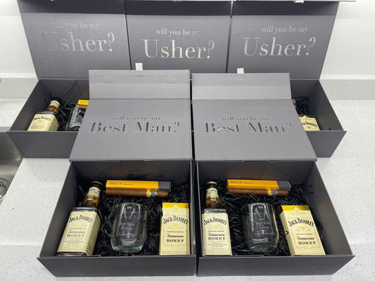 Grooms Proposal Gift Box, content not included - All bits printed 