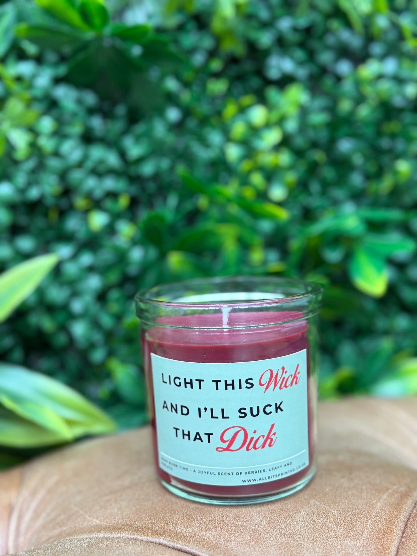 Light this wick and I’ll suck that d*ck