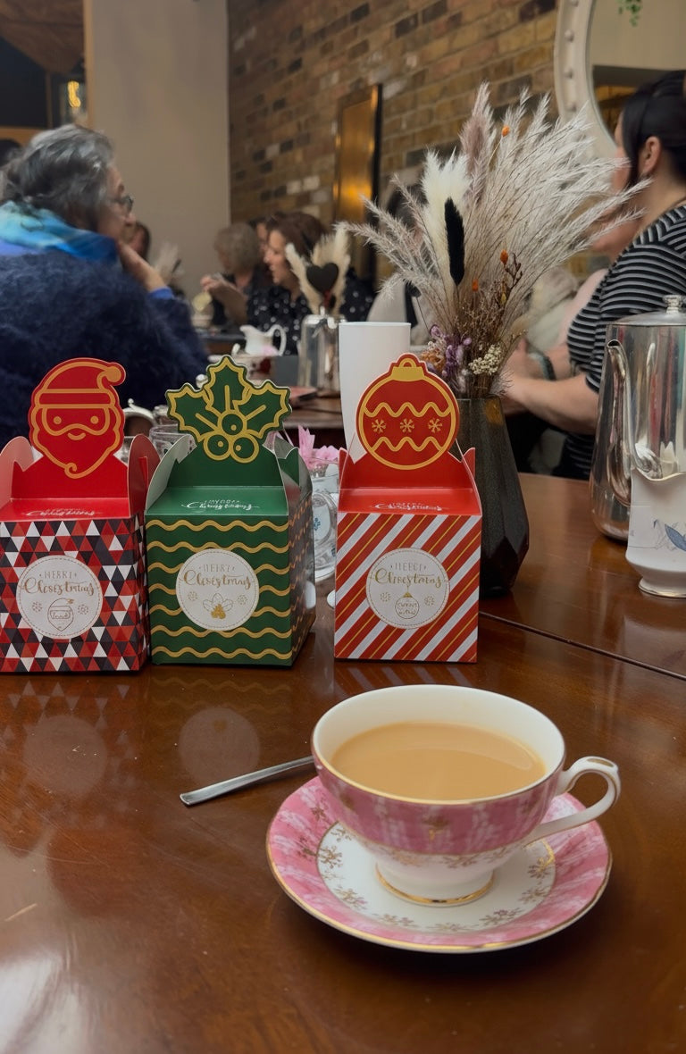 Small Christmas Gift Box - Santa Design (85x85x90mm)