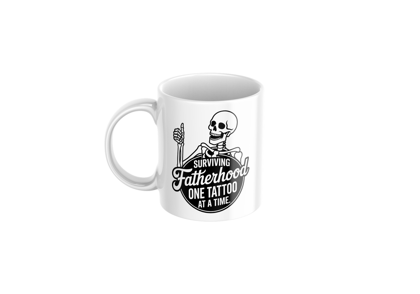 Surviving fatherhood one tattoo at a time - Father's Day Mug