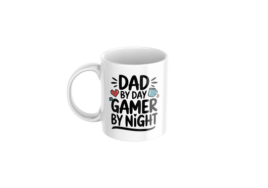 Dad by day, Gamer by night - Father's Day Mug